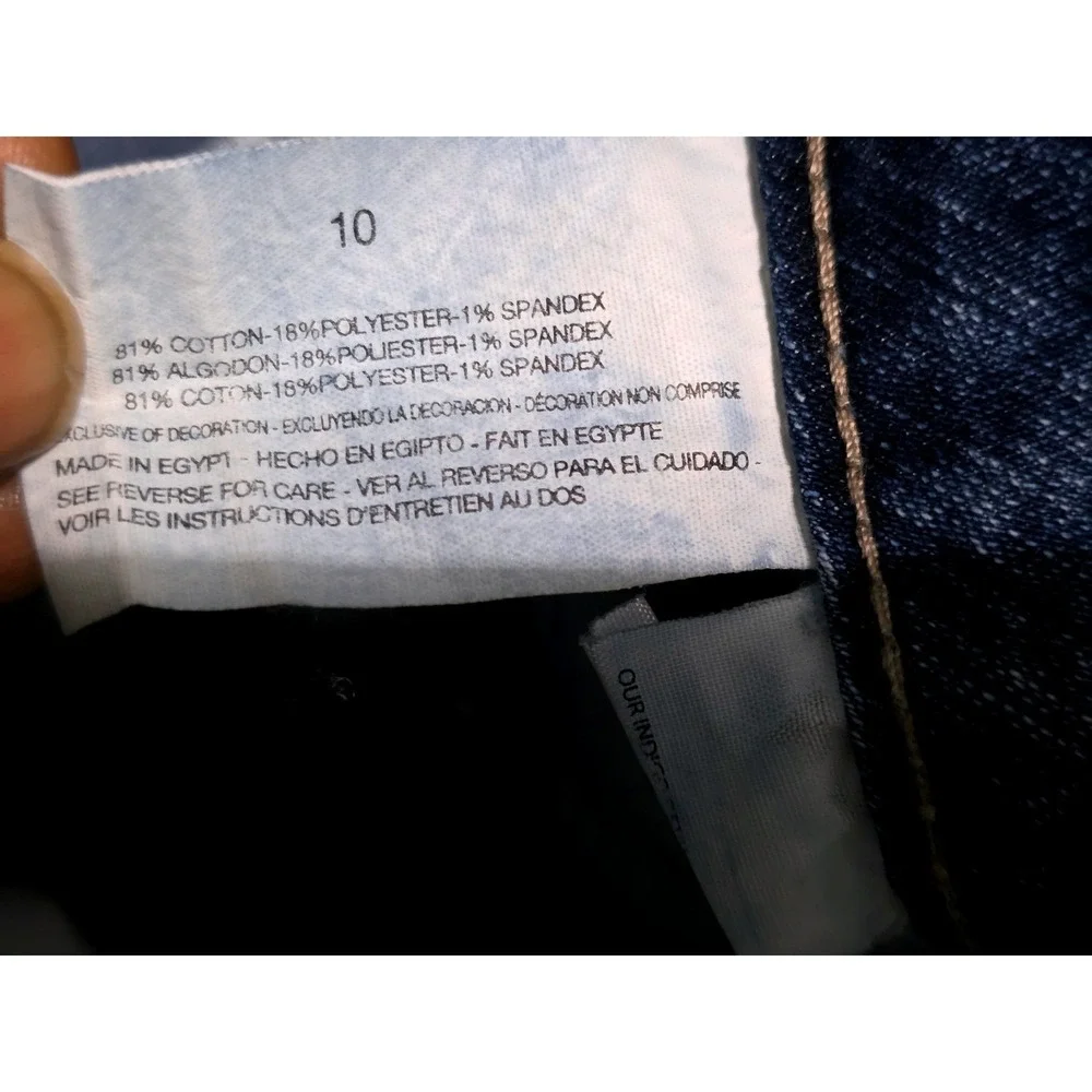 Gloria Vanderbilt Womens Perfect‎ Fit Denim Shorts Size 10 Blue  A1
